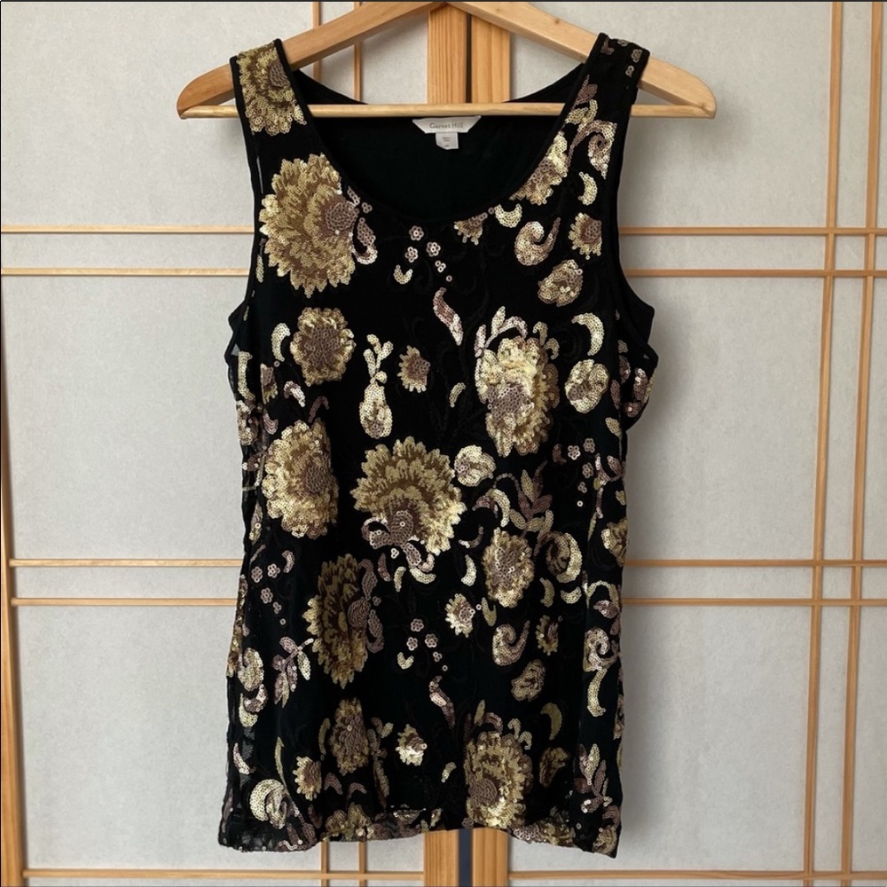 NWOT Embroidered/Sequined Top